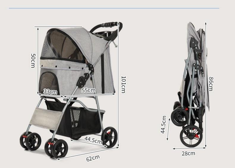 Lightweight Travel Pet Stroller