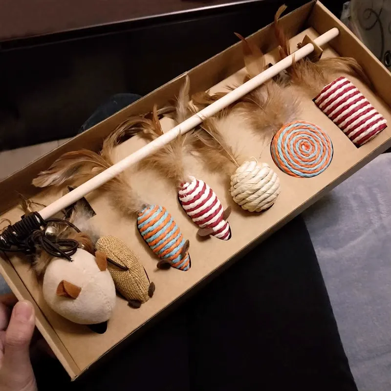 Cat Teaser Wand Gift Set