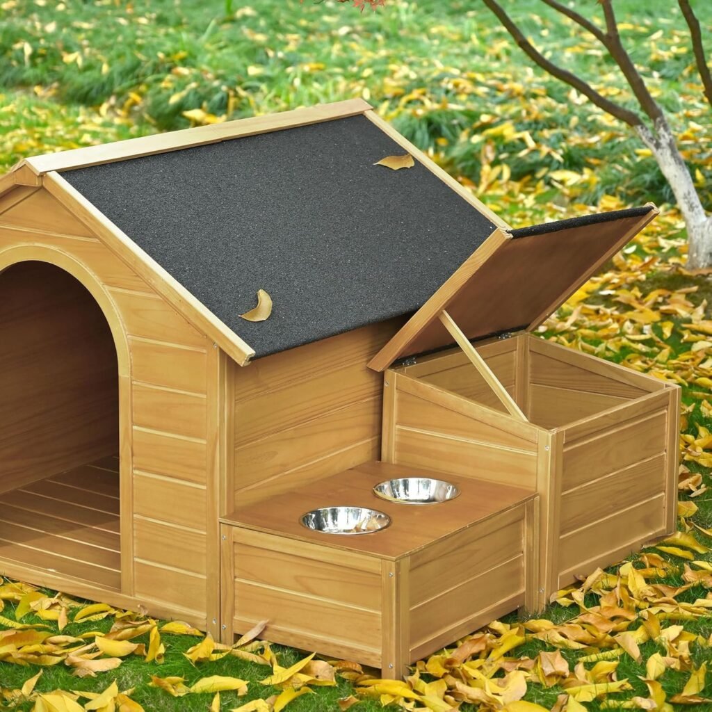 Outdoor Solid Wood Dog House